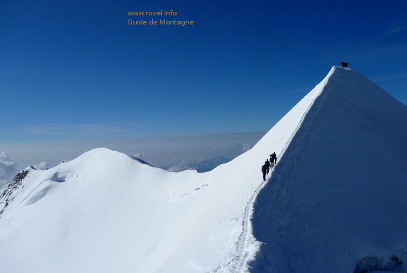 Sur l'arête du Castor Sur l'arête du Castor