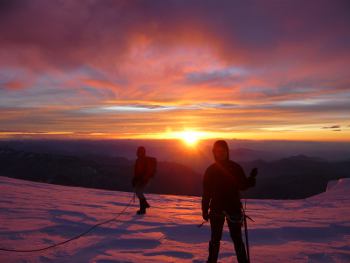 Le matin sur le Glacier de La Girose