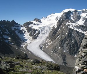 Le Vélan avec l'arête de la Gouille au milieu depuis Valsorey
