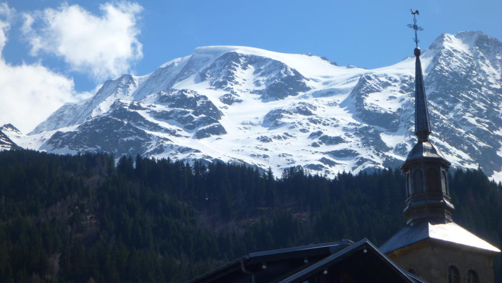 La descente des Miages par Armancette.  La descente des Miages par Armancette.