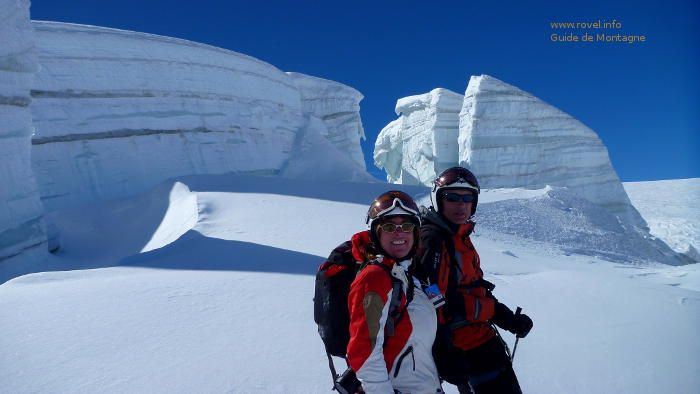 Ski hors piste sur le glacier de la Girose à la La Grave. Clic pour voir en grand ! Les Vallons de la Meije à ski à La Grave
