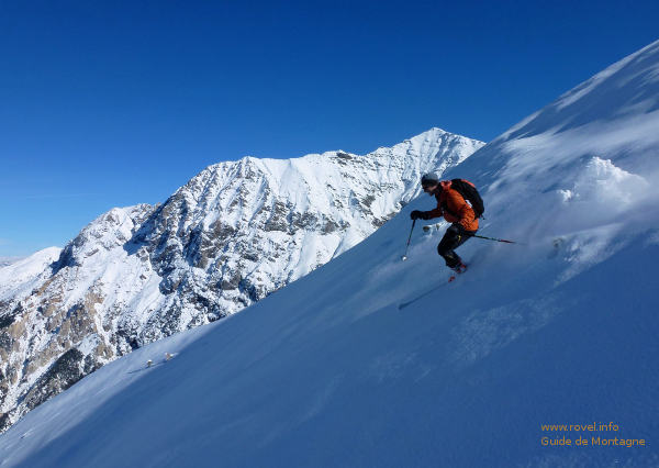 Ski de rando dans les Cerces. ski rando dans les Cerces
