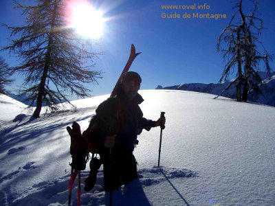 Ski hors piste à Puy Saint Vincent en Vallouise. Clic pour voir en grand ! Ski hors piste à Puy Saint Vincent en Vallouise